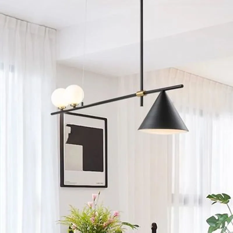 

Nordic Loft Magic Beans Pendant Lamp Concise Parlor Music Restaurant Coffee Dining Kitchen Led Suspension Light