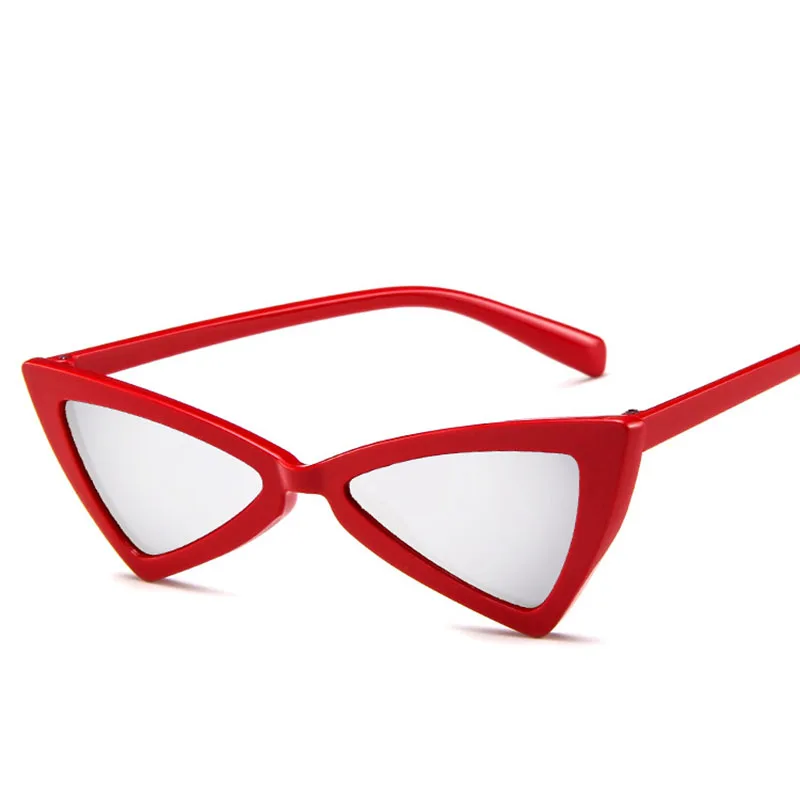 RBROVO, модные роскошные солнцезащитные очки Cateye, женские, брендовые, дизайнерские, маленькая оправа, очки, Ретро стиль, Gafas De Sol De Los Hombres, UV400 - Цвет линз: RedGray