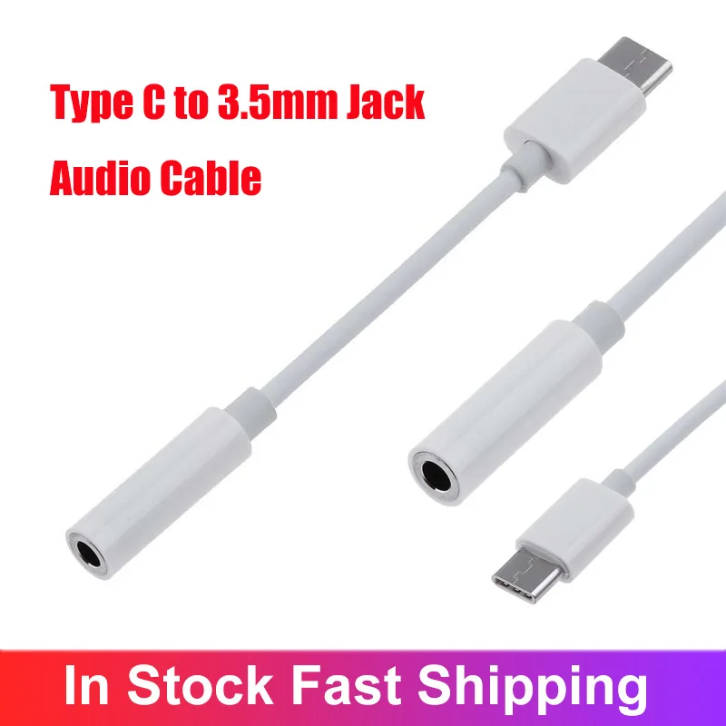 

Cable Jack Type -C 3.5mm Cable USB Type -C Adapter AUX For Earphones Type C To 3.5mm Jack Audio Cable For Huawei Xiaomi