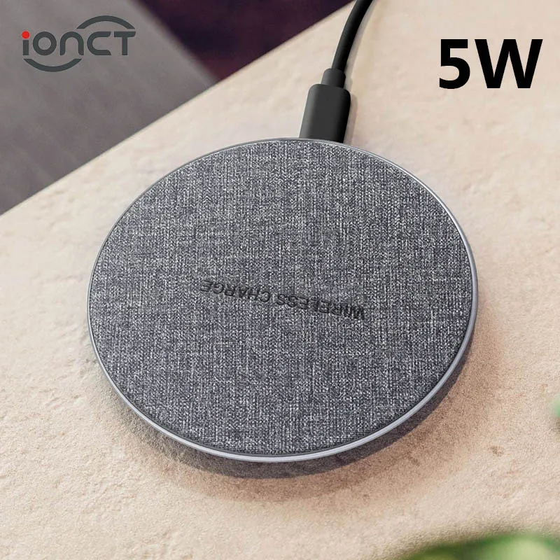 IONCT QI Беспроводное зарядное устройство для iPhone X 8 Plus XR XS Max 7 зарядная панель
