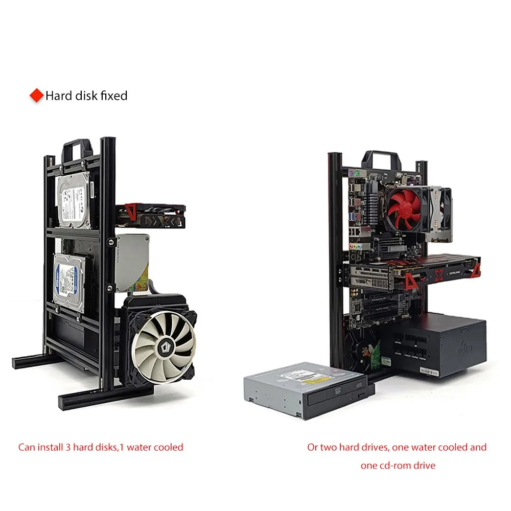 Открытая алюминиевая рамка с водяным охлаждением для ПК | Компьютеры и офис