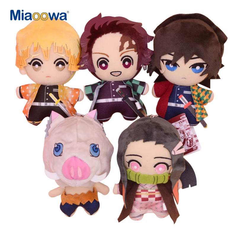 

15cm Japan Anime Demon Slayer Tomioka Giyu Kamado Tanjirou Kamado Nezuko Agatsuma Zenitsu Plush Toys Doll Peluche Kids Gift