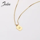 Ювелирные изделия Joolim, стильное ожерелье из нержавеющей стали с золотой отделкой
