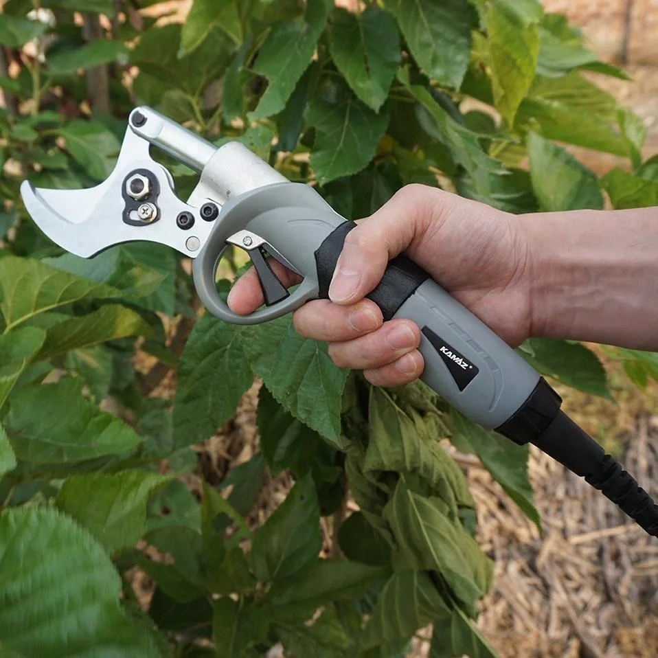 Adjustable cutting size pruning shears 45mm lithium ion battery fruit trees branch trimming scissors