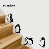 cute little penguin wall sticker home decor childrens room living room background decoration mural art decals animal stickers