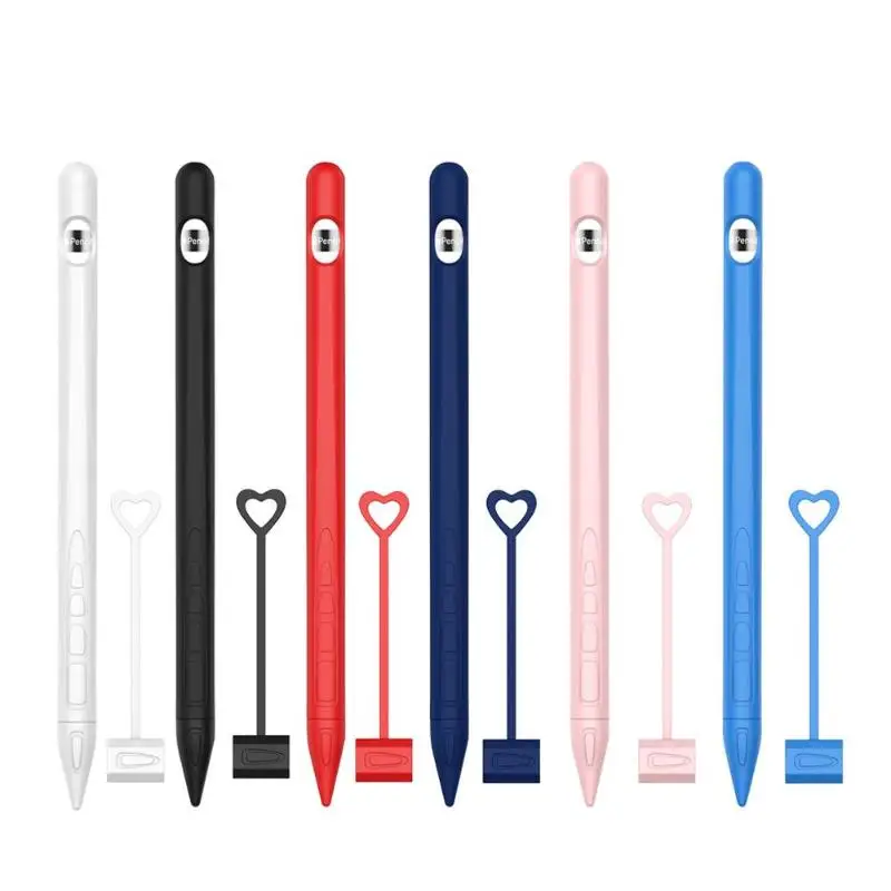 Силиконовый чехол со стилусом для планшета Apple Pencil 1 аксессуары мягкий