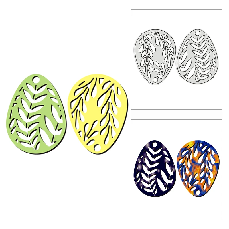 

New 2021 Olive Leafy Eggs Metal Cutting Dies for DIY Scrapbooking and Album Card Making Decorative Embossing Craft No Stamps