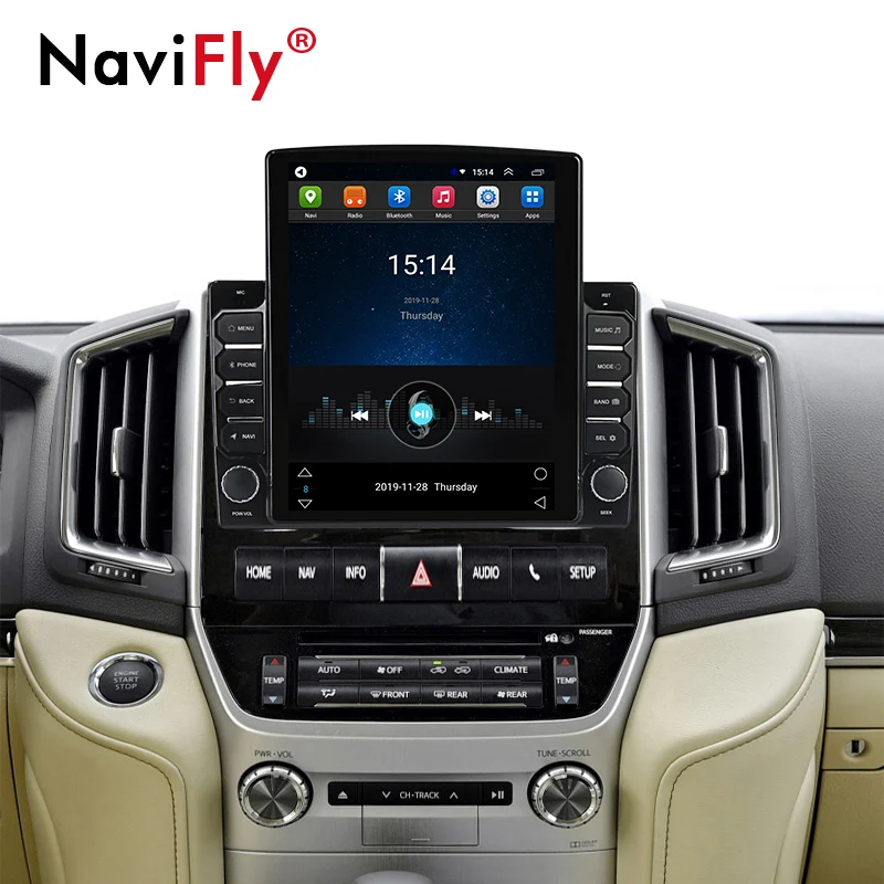

9.7inch Tesla screen 4G LTE IPS DSP Android Car Multimedia radio video player For Toyota Land Cruiser 200 2015-2018 BT WIFI