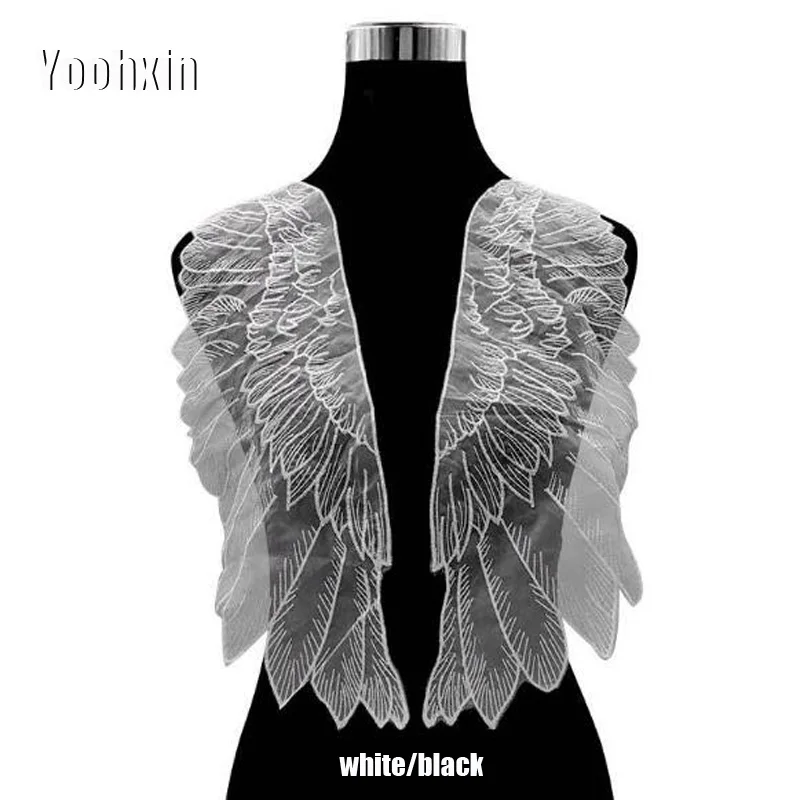 Новинка черно белая хлопчатобумажная вышивка сделай сам цветочная ткань вырез