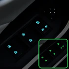 Панель управления на двери автомобиля, светящаяся наклейка на кнопку для Nissan Nismo Tiida Teana Skyline Juke X-Trail Almera SAAB 9-3 9-5