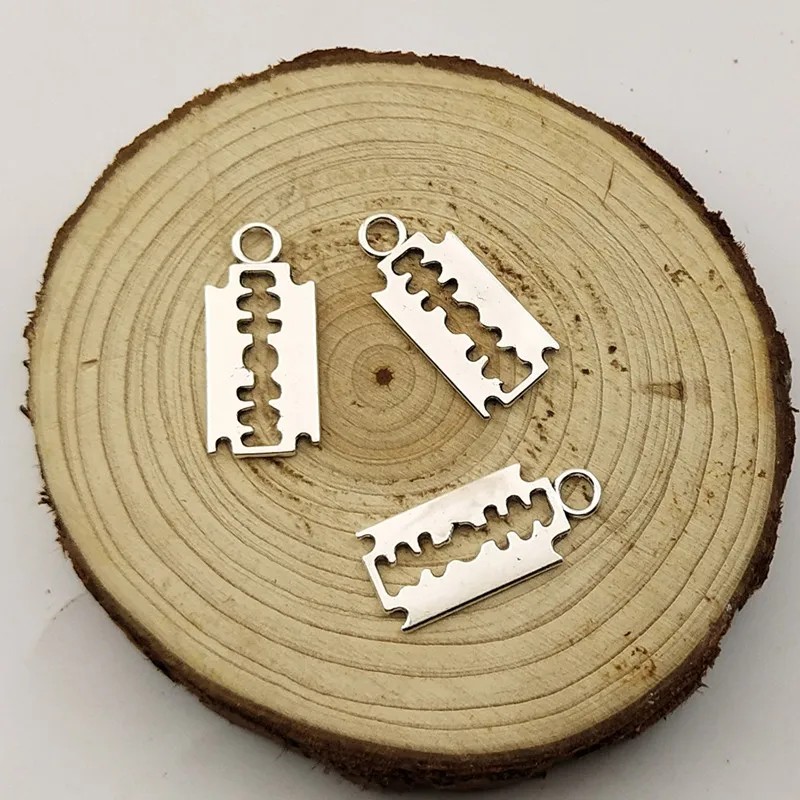 10 шт. посеребренные подвески для лезвий 24x11 мм | Украшения и аксессуары