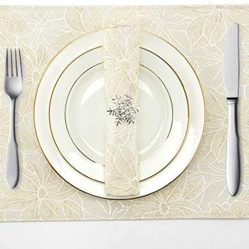 Кольцо для салфеток в виде снежинки 8 шт. | Дом и сад