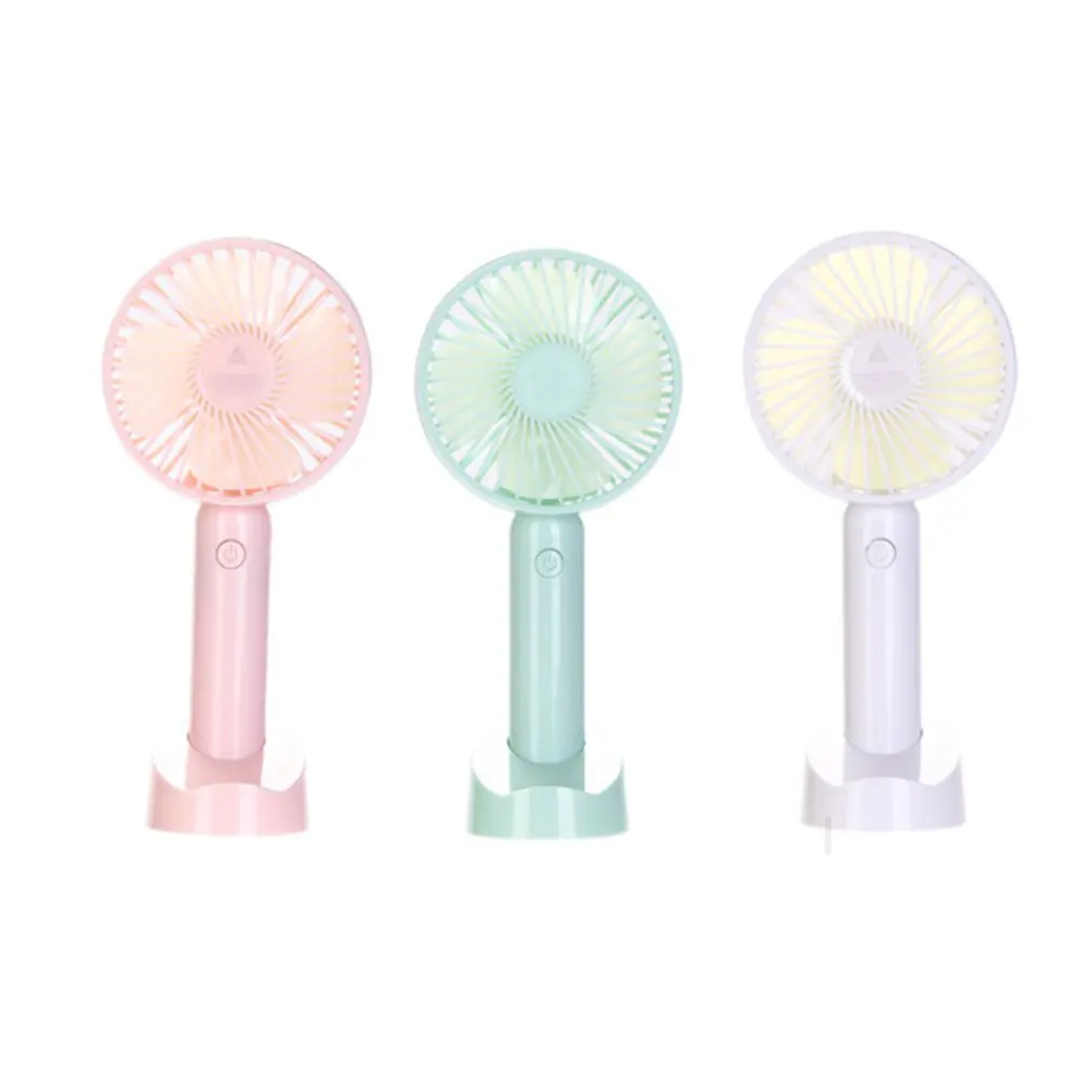 

Mini Portable Bracket USB Fan Handheld Rechargeable Pocket Small Fan Dormitory Office Travel Suitable