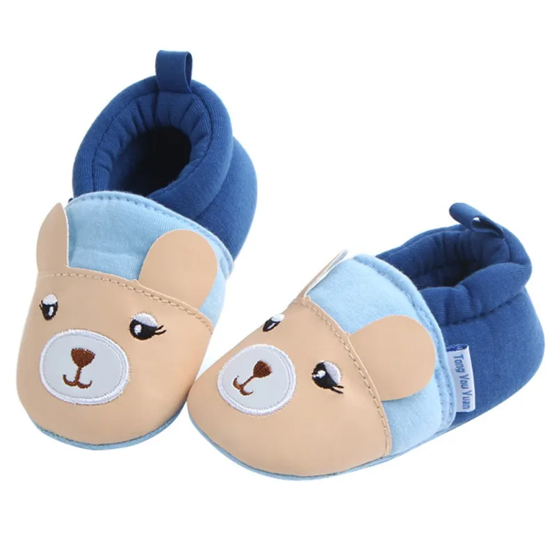 

Baby Shoes Newborn Adorable Infant Slippers Toddler Boy Girl Cute Cartoon Crib Shoes Anti-slip Prewalker 3-11M First Walkers