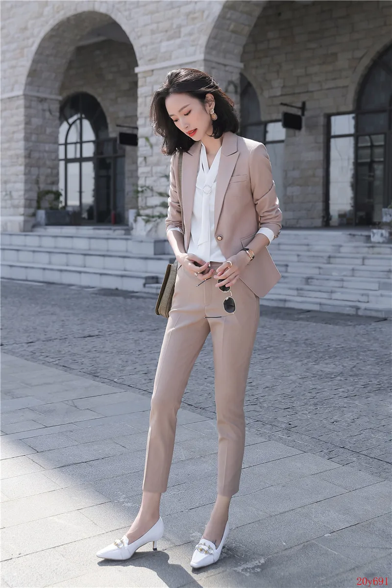 Деловой женский брючный костюм темно-синий для работы офисная форма | Женская