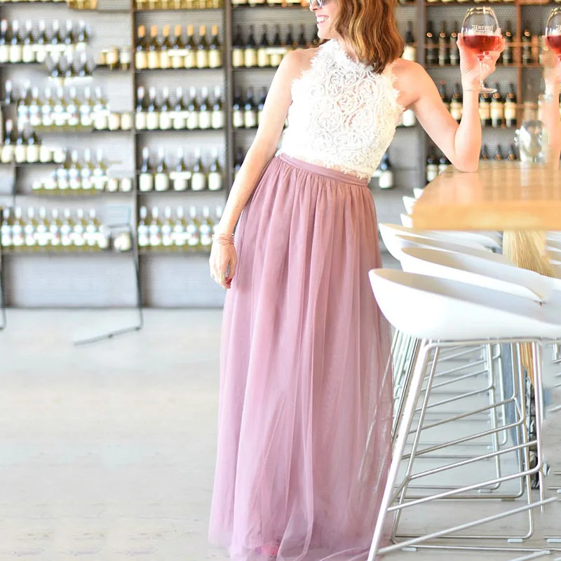 Женская длинная фатиновая юбка лучший Румяна секретного мягкого размера плюс