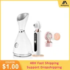 Нано-отпариватель для лица, удаление черных точек, вакуумный очиститель пор, паровой распылитель для лица и сауны, аппарат для удаления морщин, носа