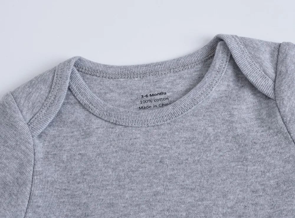 2019 однотонные Детские Боди Kavkas теплые серые цветные для девочек и мальчиков 3