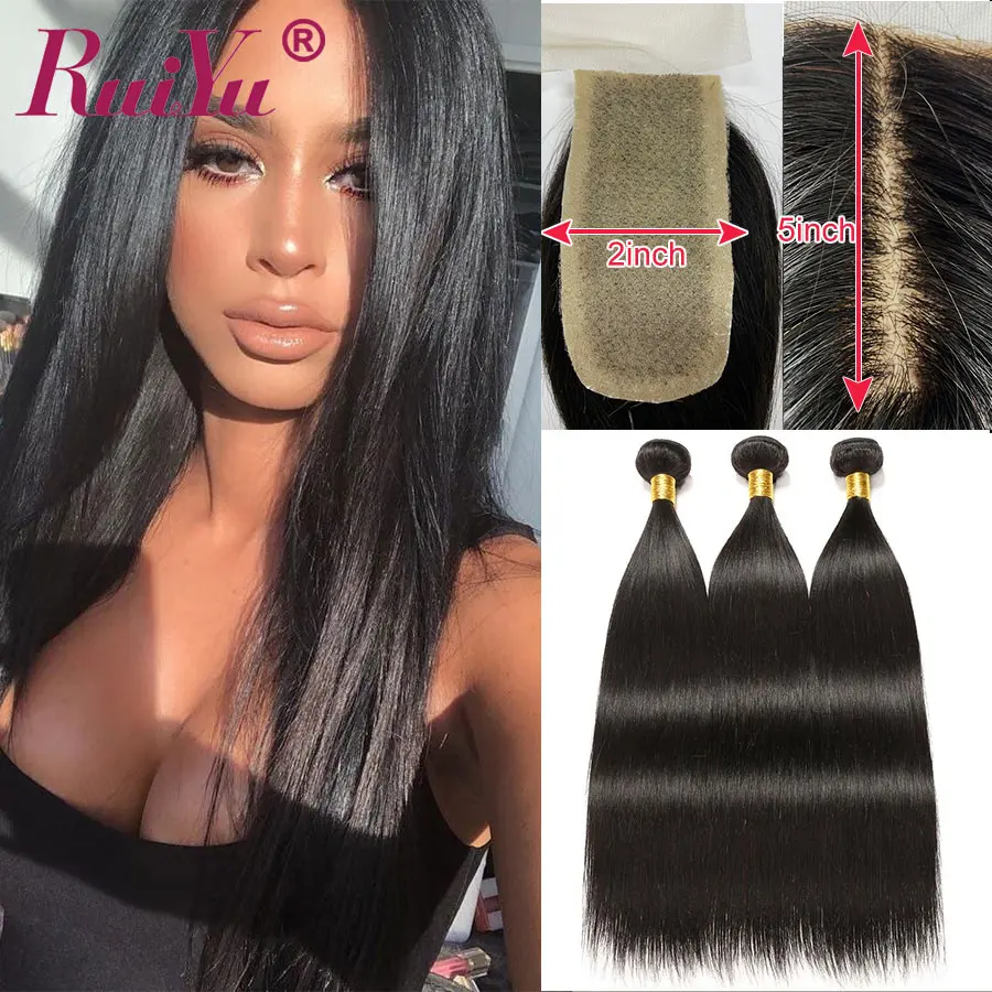 Бразильские волосы Переплетенные прямые пучки с 360 фронтальным закрытием