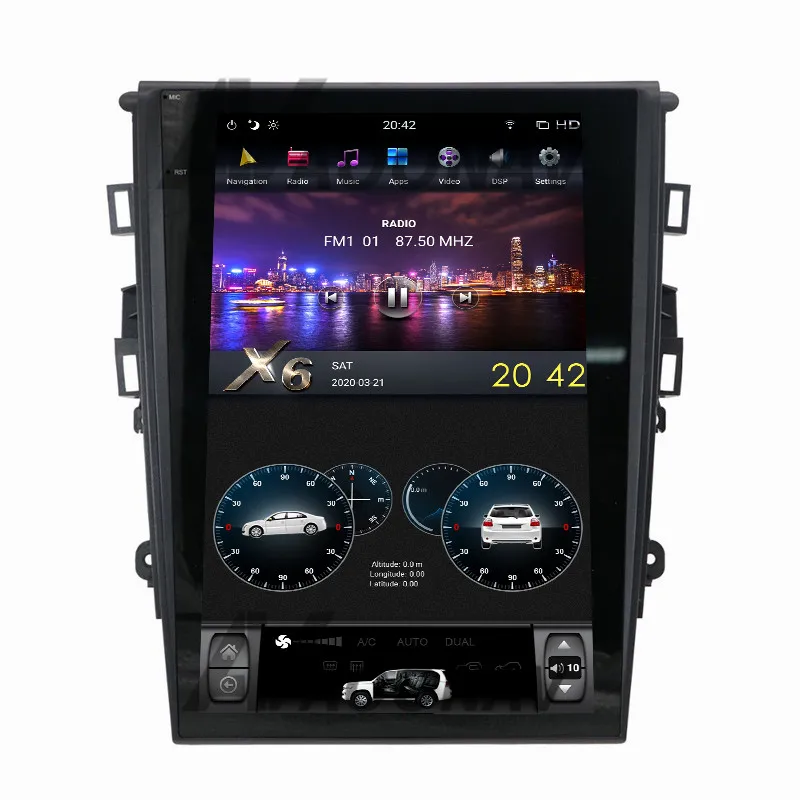 

AOONAV 13.6 inch car GPS Radio GPS navigation For FORD-mondeo 2017-2018 DVD player vertical screen Android 9.0 support carplay