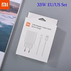 Зарядное устройство для Xiaomi Redmi Note 10 9 Pro Max 10s POCO X3 NFC Mi 10 10T 9T Pro, 33 Вт