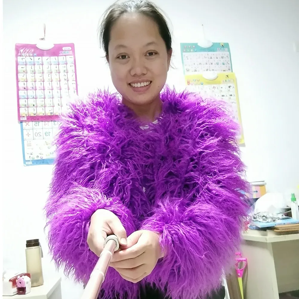 

Пальто GTGYFF, 5XL, зимнее женское пушистое пальто из искусственного меха, с длинным рукавом, оверсайз