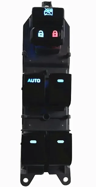 Освещенный переключатель стеклоподъемника для Toyota Yaris Camry Tacoma Lexus Highlander Land Cruiser Venza rav4 2006- 84820-06100 светодиодный