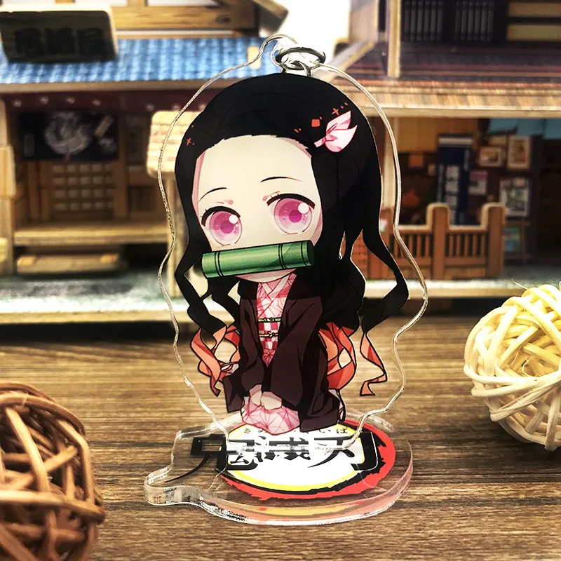 Японское аниме Demon Slayer: Kimetsu no Yaiba Kamado Tanjirou Nezuko Косплей фигурка на акриловой