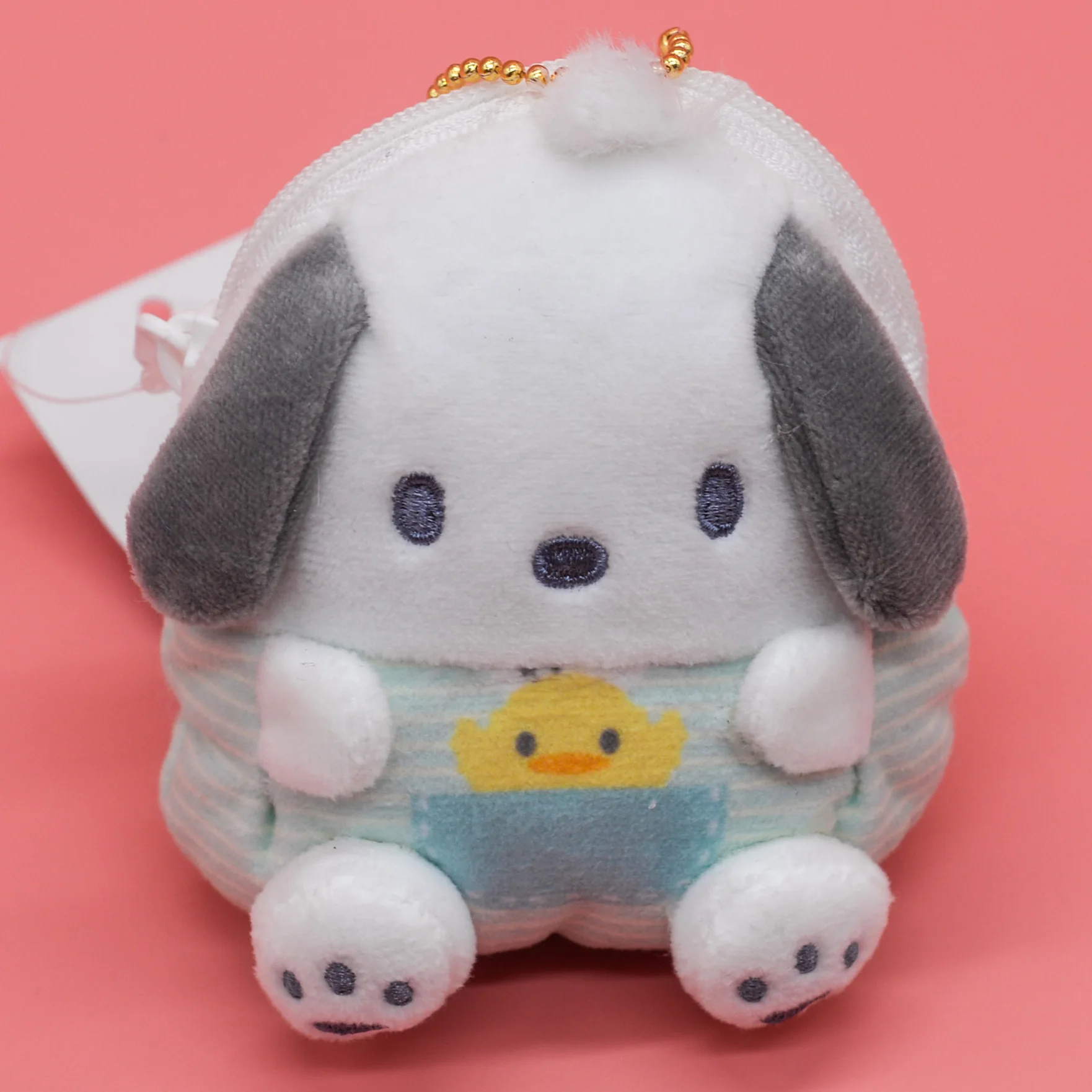 1pcs 9cm Sanrio Cute Anime Cartoon Plush Toys My Melody Animal Crossing Dolls Soft Kity Cat Coin Pure Pendant for Girls Gifts - Цвет: Розовый