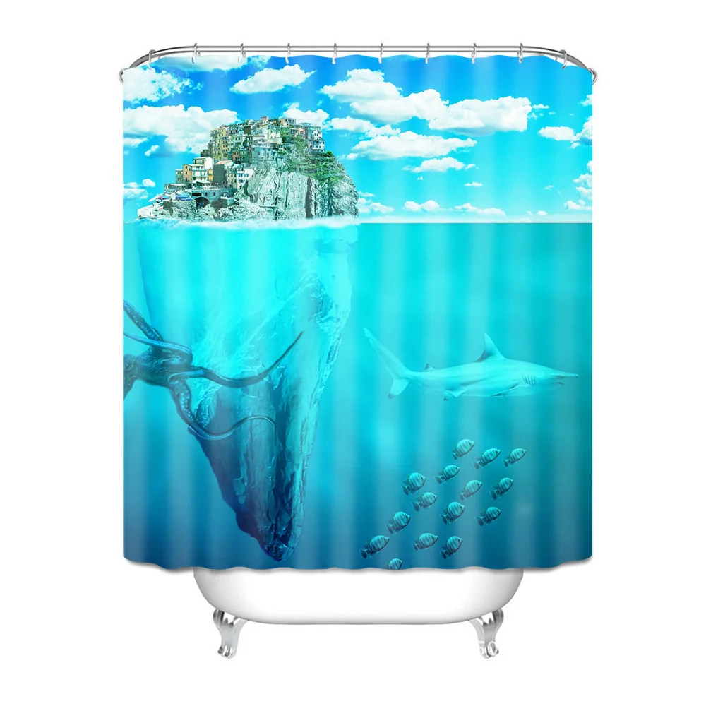 

Bathroom Shade Swimwear Waterproof Shower Curtain Funny Luxury Shower Curtains Modern Duschvorhang Bathroom Curtain Set BA60YL