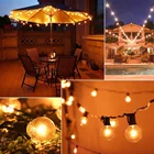 Водонепроницаемая светодиодная гирлянда с лампочками, уличный шнурок с круглыми лампочками для украшения сада, свадьбы, вечеринки, 6 м, 20 светодиодный