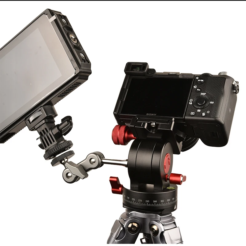 Vlogmagic Compact Pro плавное панорамирование и наклон видео шаровая Головка с основанием