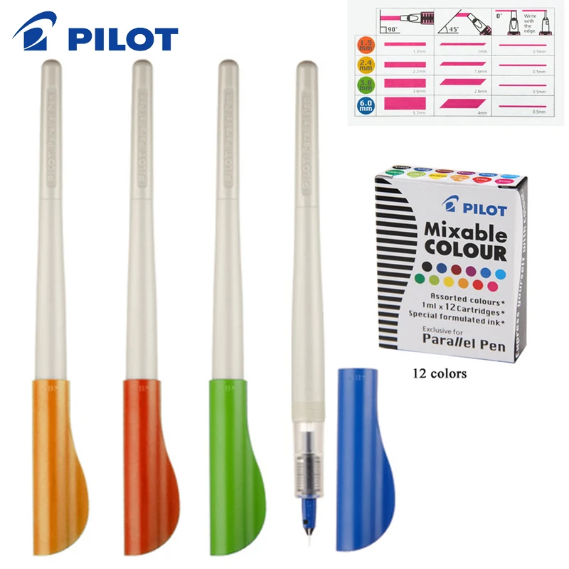 Pilot Parallel каллиграфическая ручка набор с бонусным чернильным картриджем (IC P3 AST)