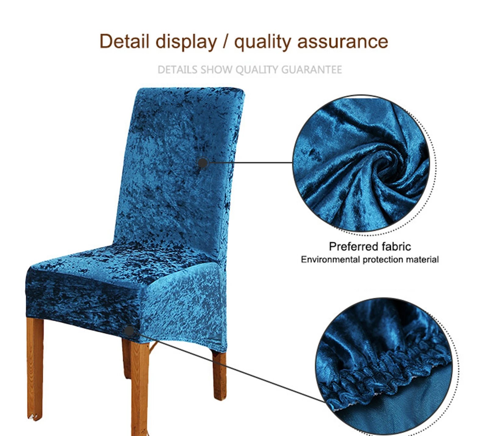 Бархатный плюшевый чехол на стул съемные растягивающиеся Чехлы сиденье для