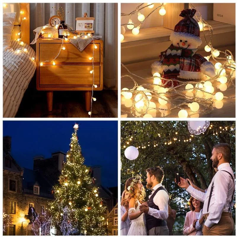 

Garland Led Lights Balls Fairy Lights Solar Led Light Outdoor Christmas Lights Decoration Garden Lights Outdoor Garland Street