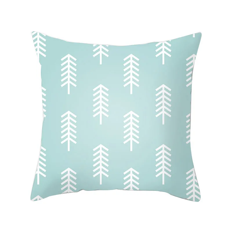 

2021 New Mint Green Blue Cushion Covers Modern Nordic Geometric Throw Pillows Cover 45*45cm Decorative Livingroom Pillows Case