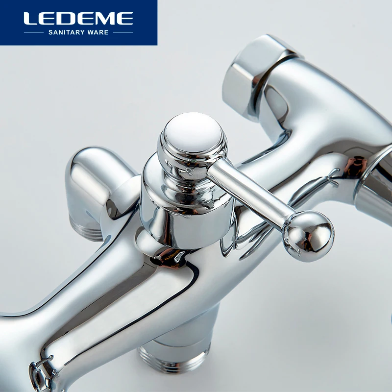 LEDEME Смеситель для ванны с длинным изливом 300мм. латунь Цвет: хром L2518|Смесители