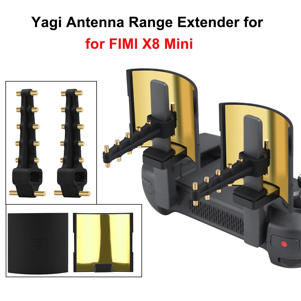 

Усилитель сигнала FIMI X8 Mini/X8 SE/Mavic 2 Pro с зумом, антенна Yagi, расширитель диапазона для смарт-контроллера, дрона, 2023