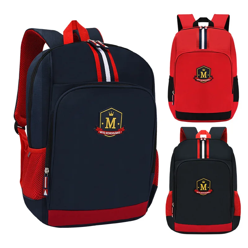 Schoolbag for Primary School Students Boys and Girls British Style Backpack Lightening Light Chiropractic Children's