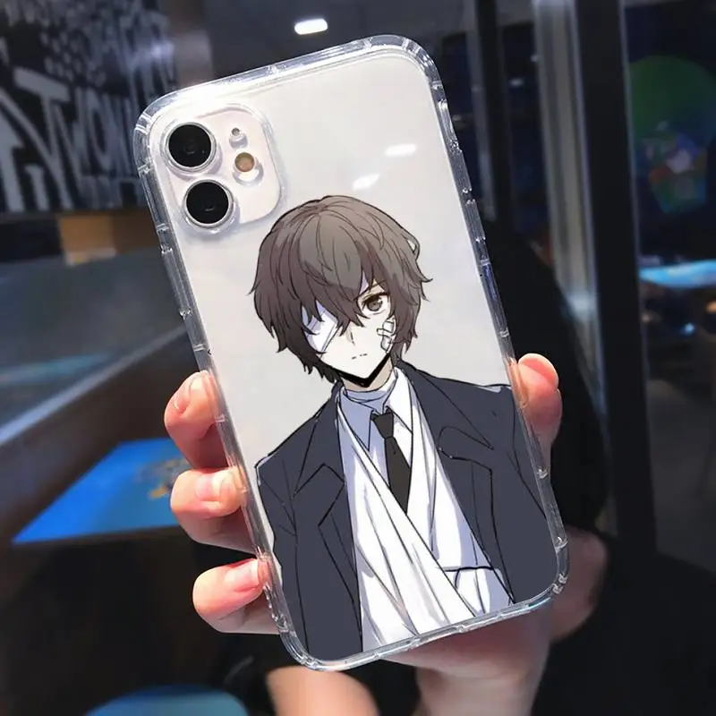 

bungou stray dogs Dazai Osamu Phone Case Transparent soft For iphone 5 5s 5c se 6 6s 7 8 11 12 plus mini x xs xr pro max