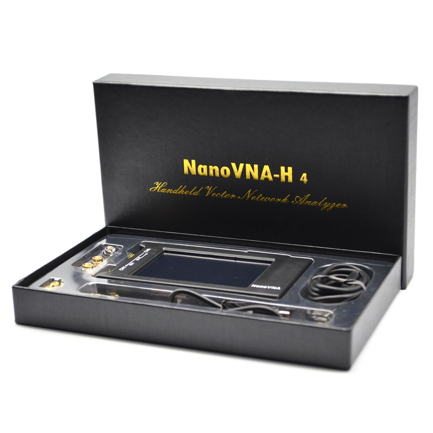 Nanovna H4 4 дюймовый анализатор вектора 50 кГц 1 5 ГГц HF VHF UHF антенна с дюймовым дисплеем