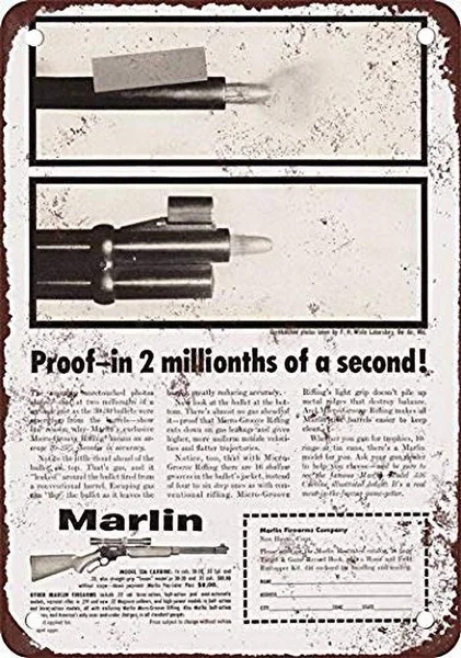 Marlin карбиновый жестяной знак художественное настенное украшение винтажный