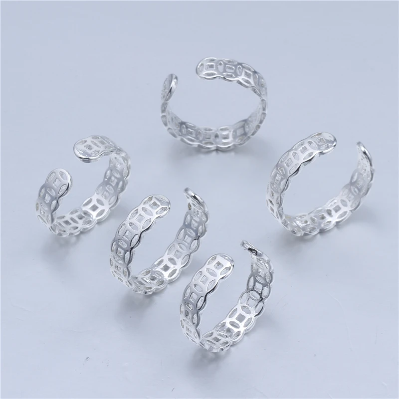 5 шт. богемное кольцо для ног в ретро стиле регулируемое с открытым носком летние