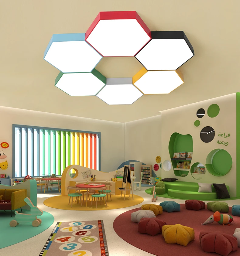 Лампа для детского сада тренировочная комната цвет креативный простой