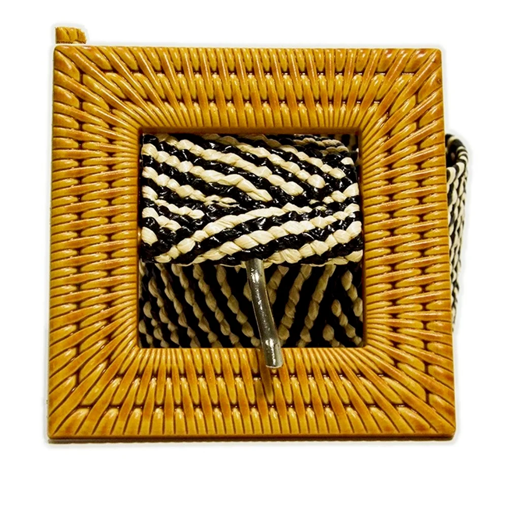 

Knitted Women Belt Vintage Ladies Belts for Dresses Female Black Brown Wide Big Square Buckle Braided Belts