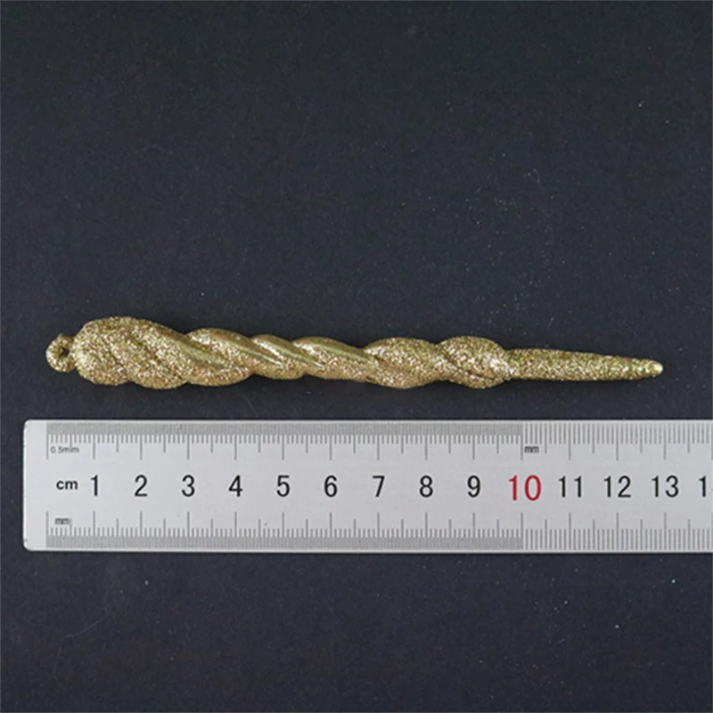 Рождественские украшения имитация прозрачных ледяных сосульок золото и серебро