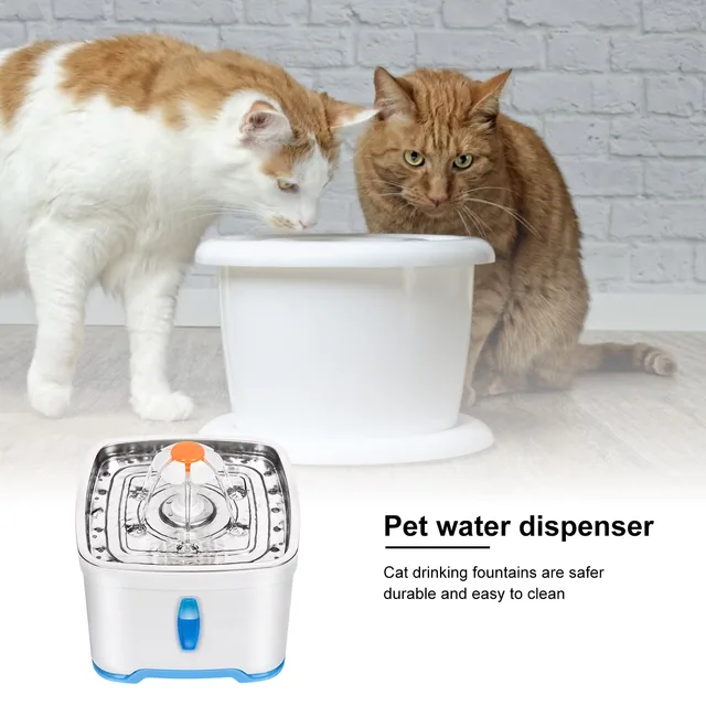 2.5L large-capacity LED Light Pet water dispenser Quiet Filteration water dispenser automatic circulation water dispenser