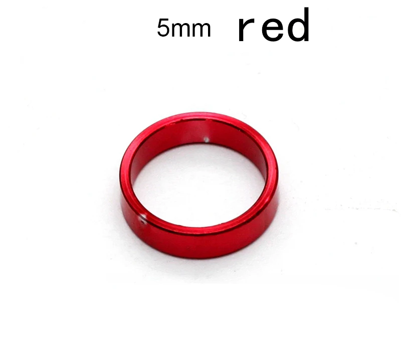 5pcs red 5mm 5 шт., сплав, велосипедная цепь, болты, прокладка-разделитель 1 мм 2 мм 3 мм для велосипеда, винты на звездочку, шатун со звездами для велосипеда, запчасти - Цвет: 5pcs red 5mm