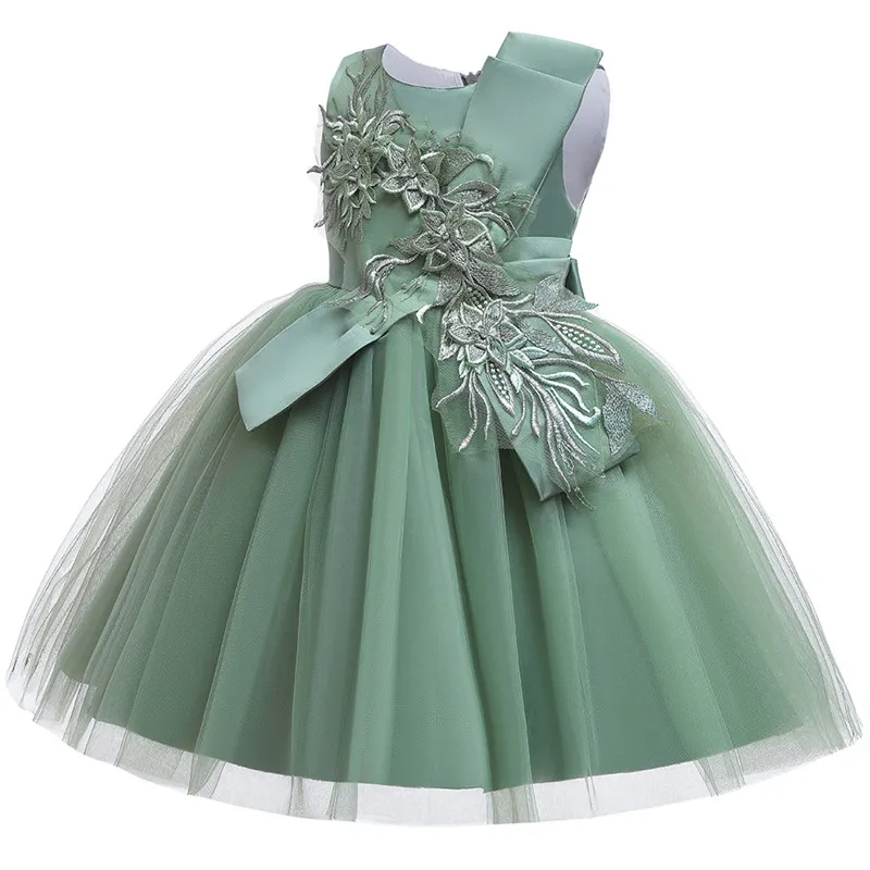 

Embroidery Princess Dress for Baby Girl Flower Elegant Girls Dresses Party Christmas Halloween Kids Dresses Photo Shoot