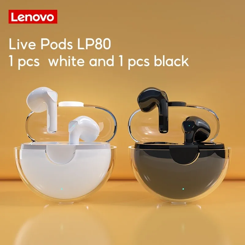 

Водонепроницаемые беспроводные наушники Lenovo LP80 BT 5,0 с шумоизоляцией